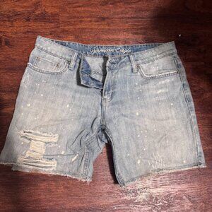 American Eagle Distressed Cut-Off Denim Shorts